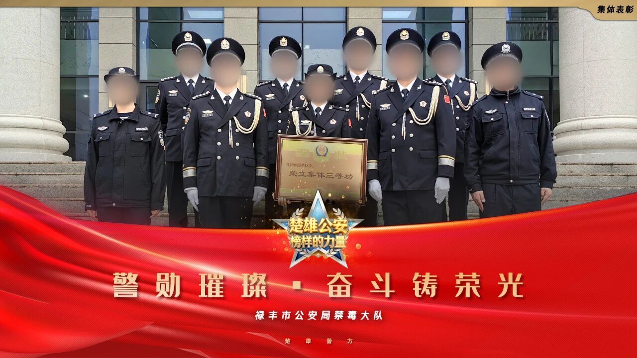 公安局领奖现场 他们却只能藏在“马赛克”背后