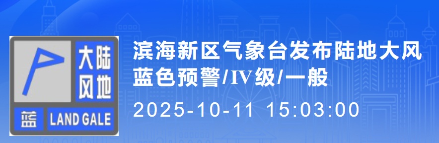 天津一区最新预警！阵风6-7级！