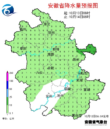 未来一周安徽省多降水过程