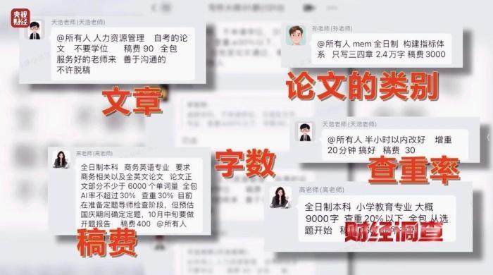 网络“暗语”接单 批量造假!曝光论文“黑工厂” 网络“暗语”接单 批量造假!曝光论文“黑工厂”