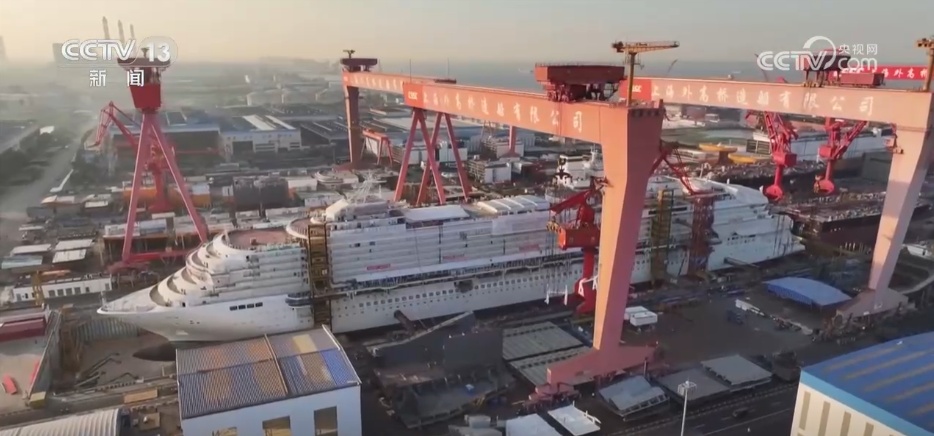 “爱达·花城号”邮轮正加紧建造 三个“更”解锁新体验