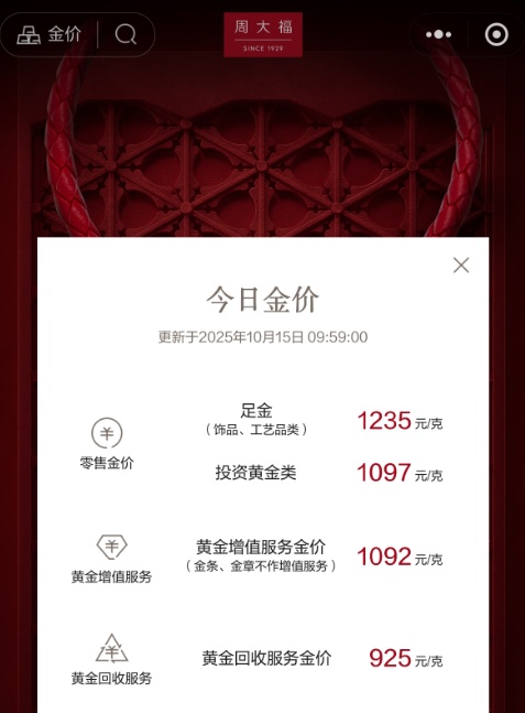 金价狂飙！男子卖掉2公斤金条净赚100多万，国内金饰克价突破1235元