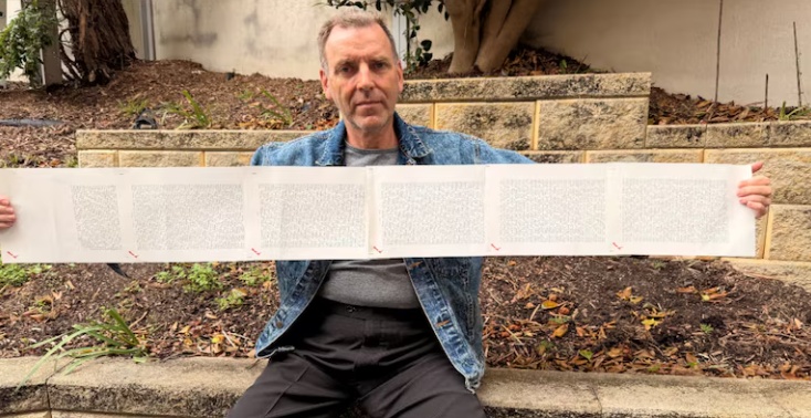 新西兰男子“超级姓名”创吉尼斯纪录：由2253个单词组成、念完要20分钟