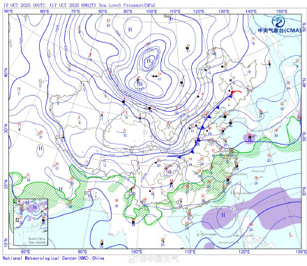 冷气已在淮河流域集结 北方多地降温降到“发紫”