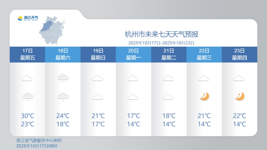 浙江官宣各地入秋时间！强冷空气即将到达，最低11℃