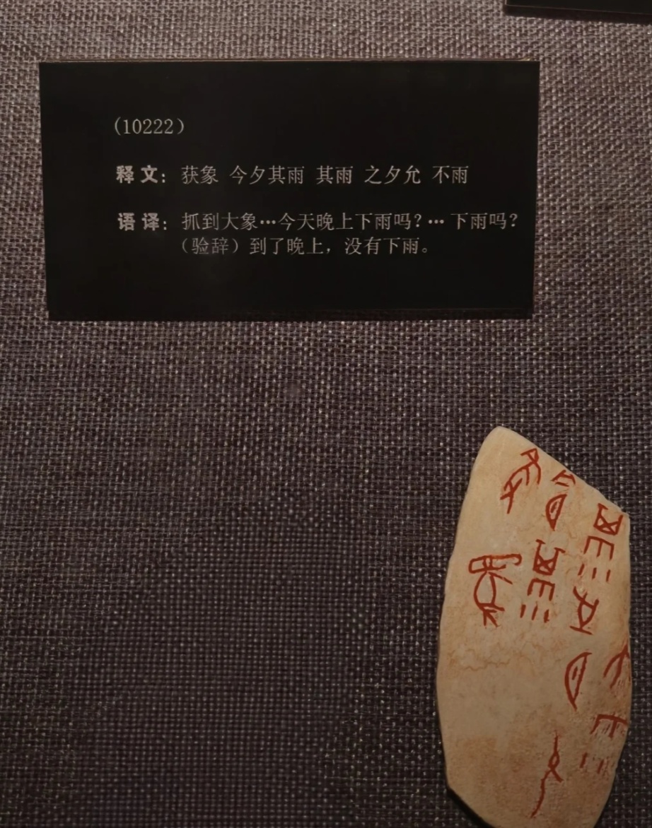 祖宗级别的吐槽记录？甲骨文天气预报被“打脸”走红，博物馆：类似天气记载共14块