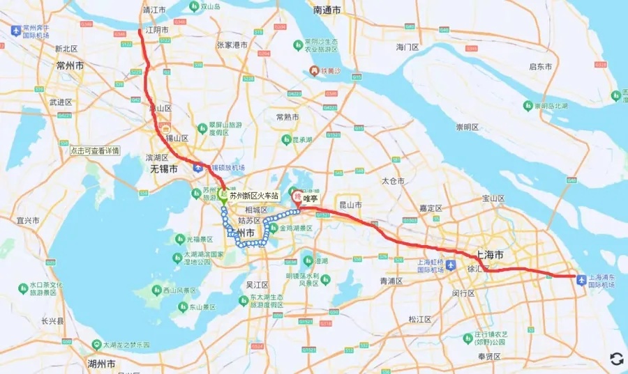 好消息！上海坐地铁将到达无锡！路线是这样