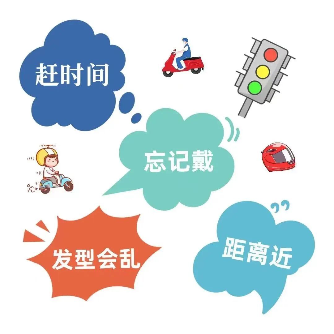 头盔飞了出去！无效佩戴让安全防护形同虚设