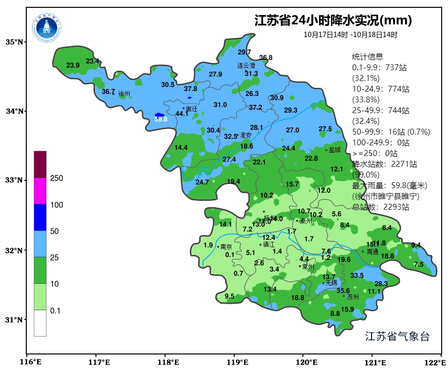江苏气象：受较强冷空气影响，大风+降温模式继续！