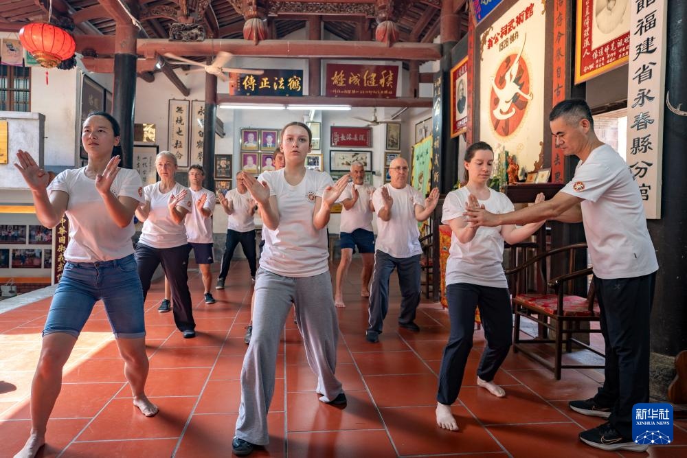 福建永春：“洋弟子”万里寻根永春白鹤拳