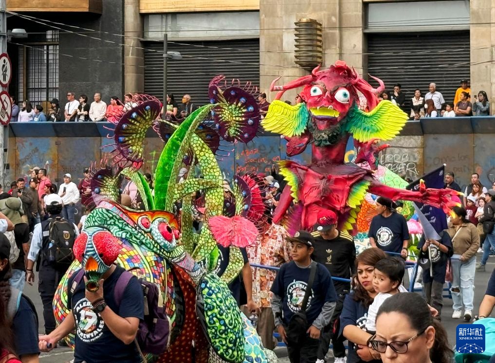 墨西哥举行魔幻动物大游行 墨西哥举行魔幻动物大游行