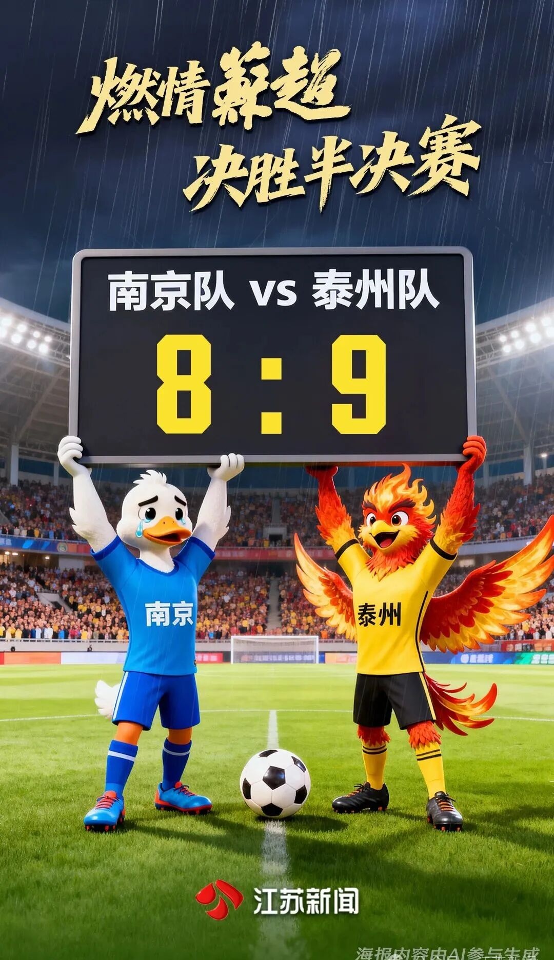 “苏超”悬念拉满！泰州点球大战力克南京，挺进决赛