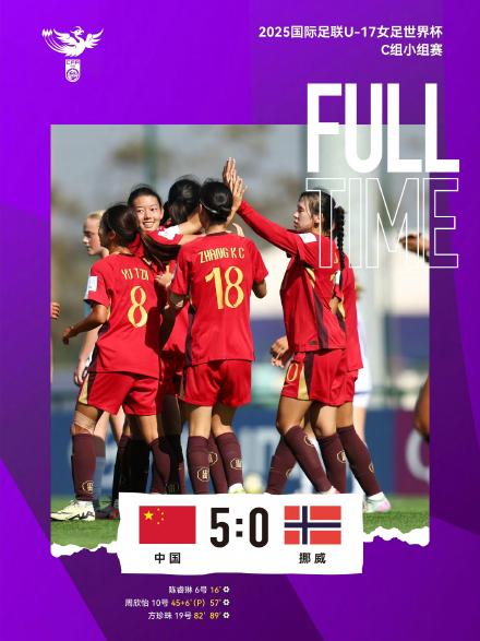 中国队获U17女足世界杯开门红