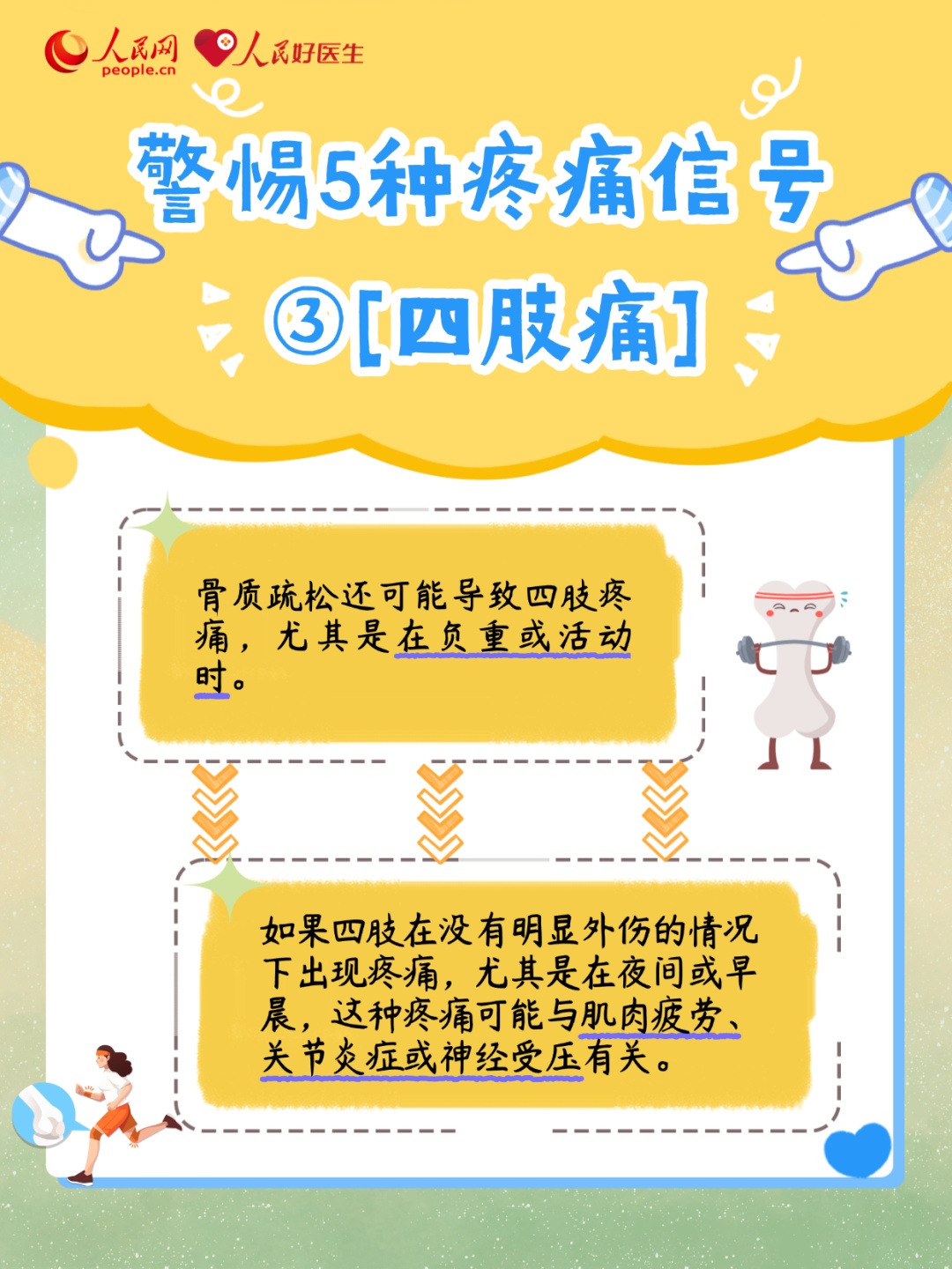 别让骨骼“悄悄”变脆 警惕5种疼痛信号！