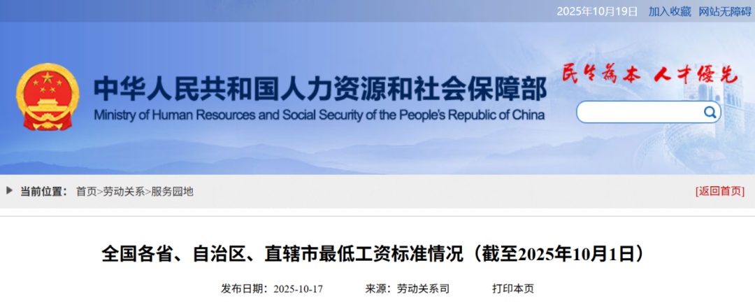 各地最低工资标准公布! 各地最低工资标准公布!