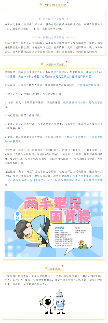 几招教“糖友”应对秋燥，远离视力危机~