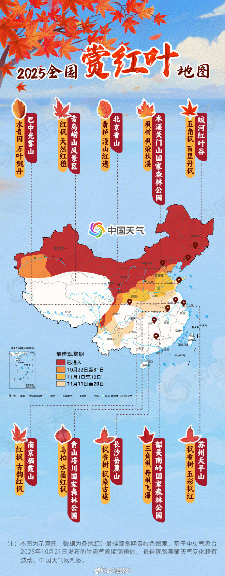 赏红正当时!京津冀等地红叶最佳观赏期即将开启 赏红正当时!京津冀等地红叶最佳观赏期即将开启