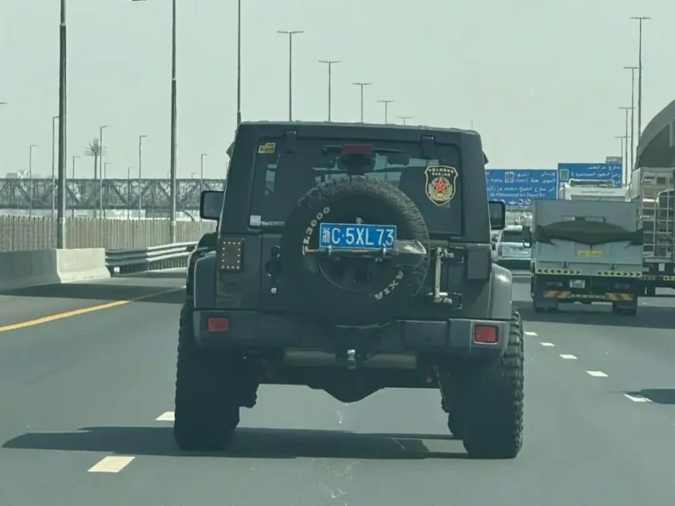 中国女子在迪拜偶遇浙C牌越野车，车主：花50天从温州开2万多公里来的