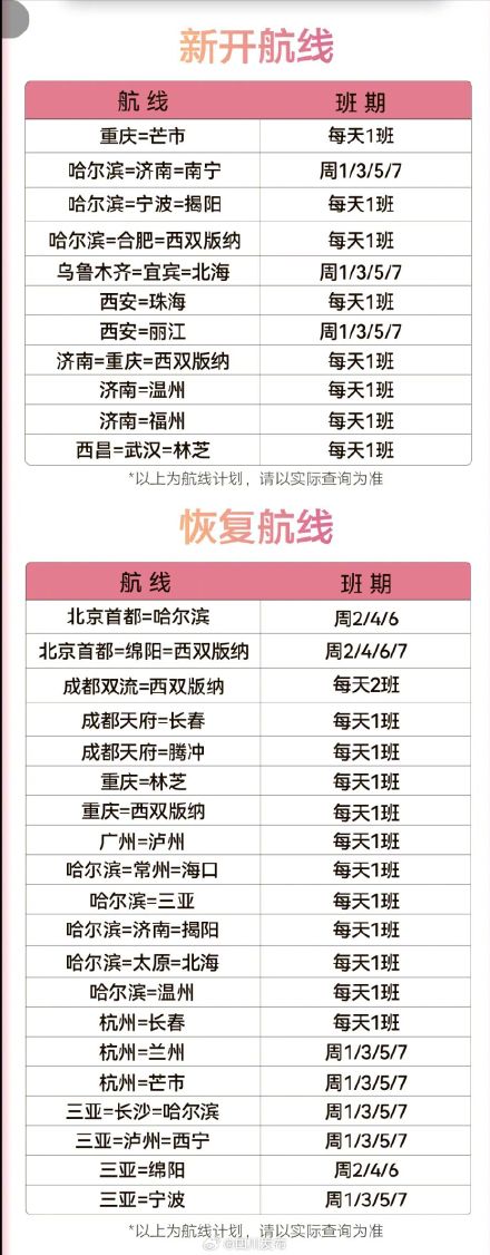 成都直飞!新航线来了 成都直飞!新航线来了