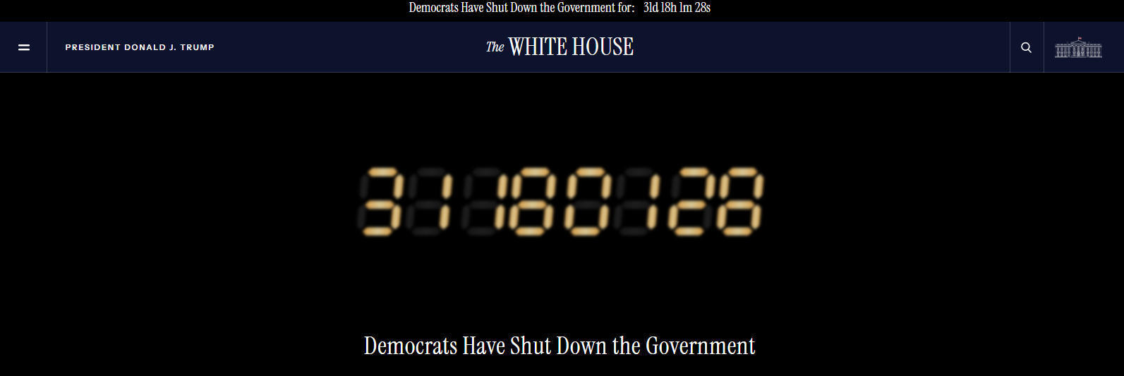 美政府停摆即将追平最长纪录 4200万人遭遇吃饭难 美政府停摆即将追平最长纪录 4200万人遭遇吃饭难