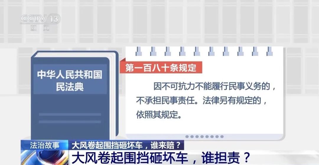 7级大风刮倒围挡砸坏车辆，责任谁来担？
