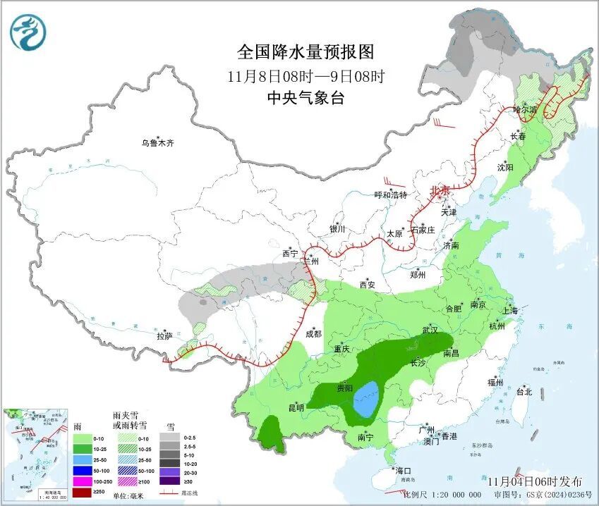 11月首场大范围雨雪来了！南京天气预测