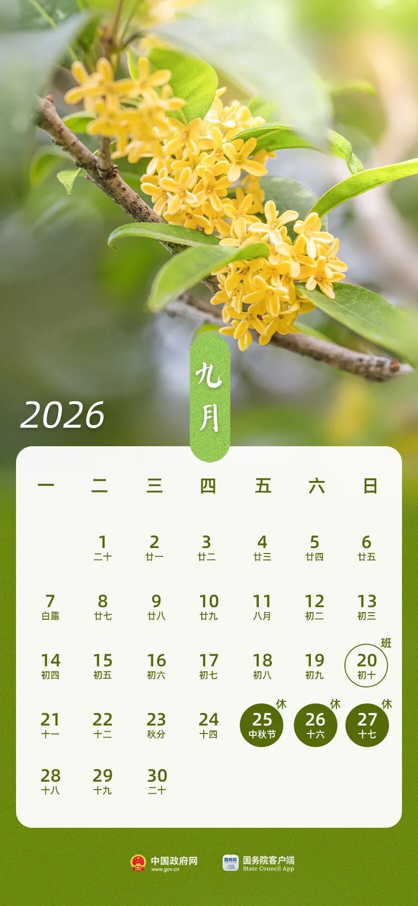 2026年放假安排公布：春节假期，连休9天！