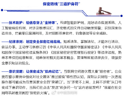 国安部提醒警惕指尖上的泄密风险