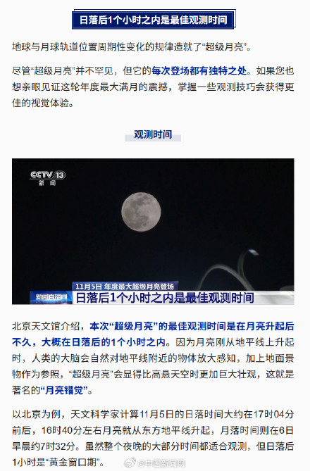 年度最大超级月亮今晚上演