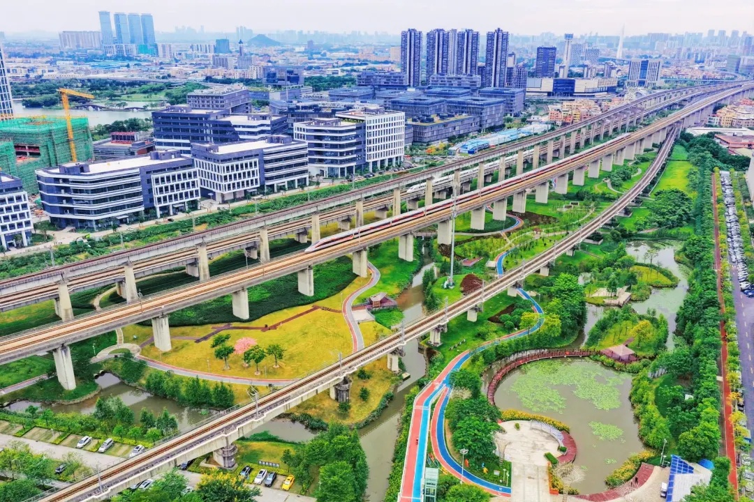 三条高铁并行！桥下还有“宝藏”