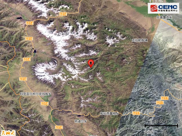 新疆克孜勒苏州阿克陶县发生4.2级地震 新疆克孜勒苏州阿克陶县发生4.2级地震