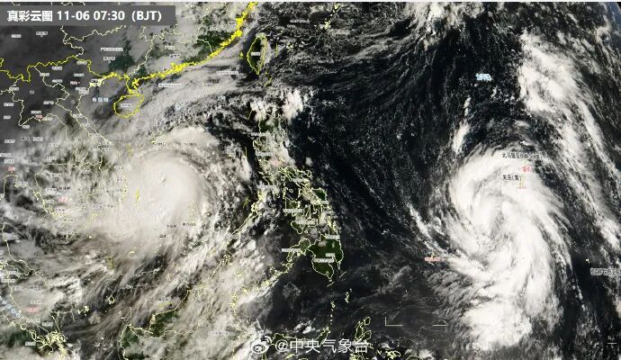 “双台共舞”！广东未来天气→