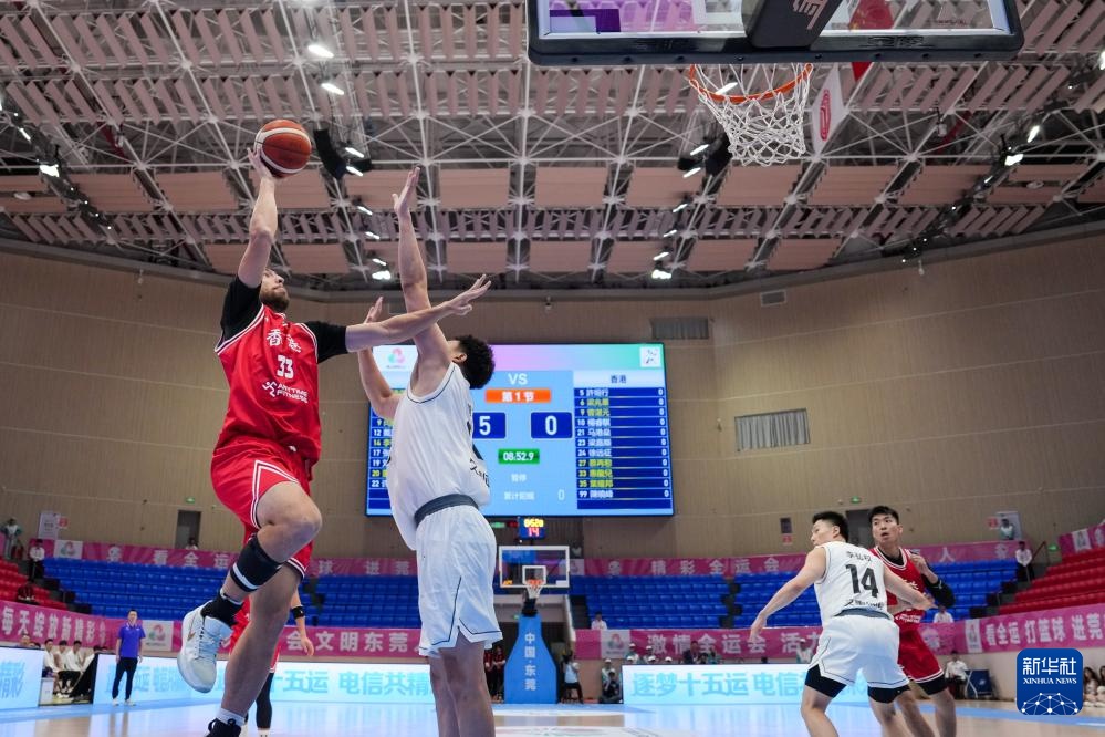 全运会篮球——男子成年组小组赛：上海胜香港