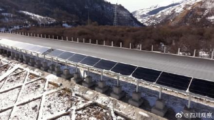 冬日畅行！川西一高速铺上电热毯