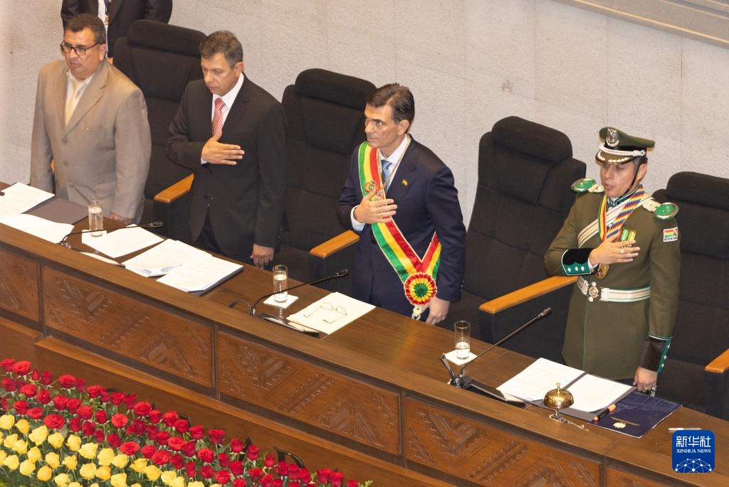 帕斯宣誓就任玻利维亚总统