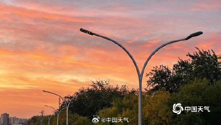 惊艳！北京金粉朝霞绚丽迷人