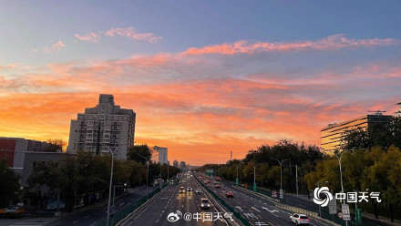 惊艳！北京金粉朝霞绚丽迷人