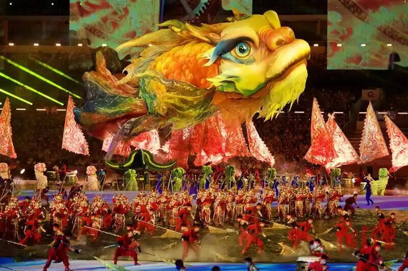 同心圆，中国红！全运会开幕式好看，爱看，反复看！