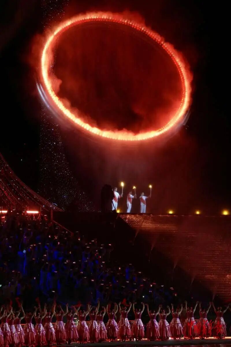 同心圆，中国红！全运会开幕式好看，爱看，反复看！