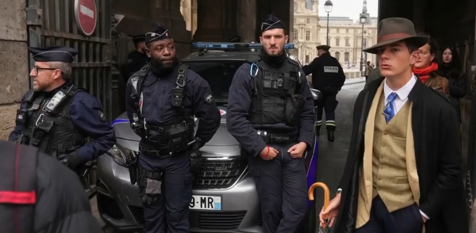 卢浮宫“礼帽男”意外走红，真面目曝光，是15岁男孩