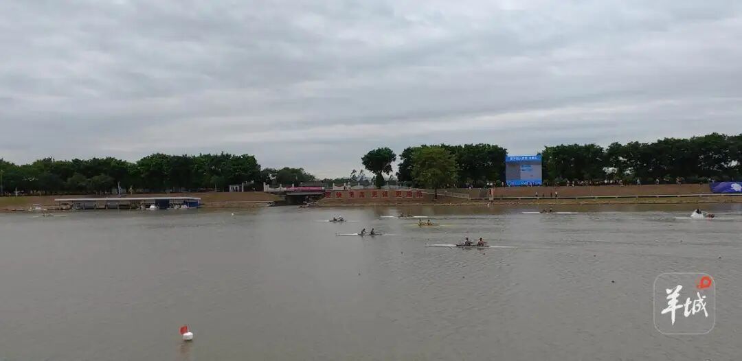 广东十五运会开幕后首金！赛艇男子双人双桨夺冠