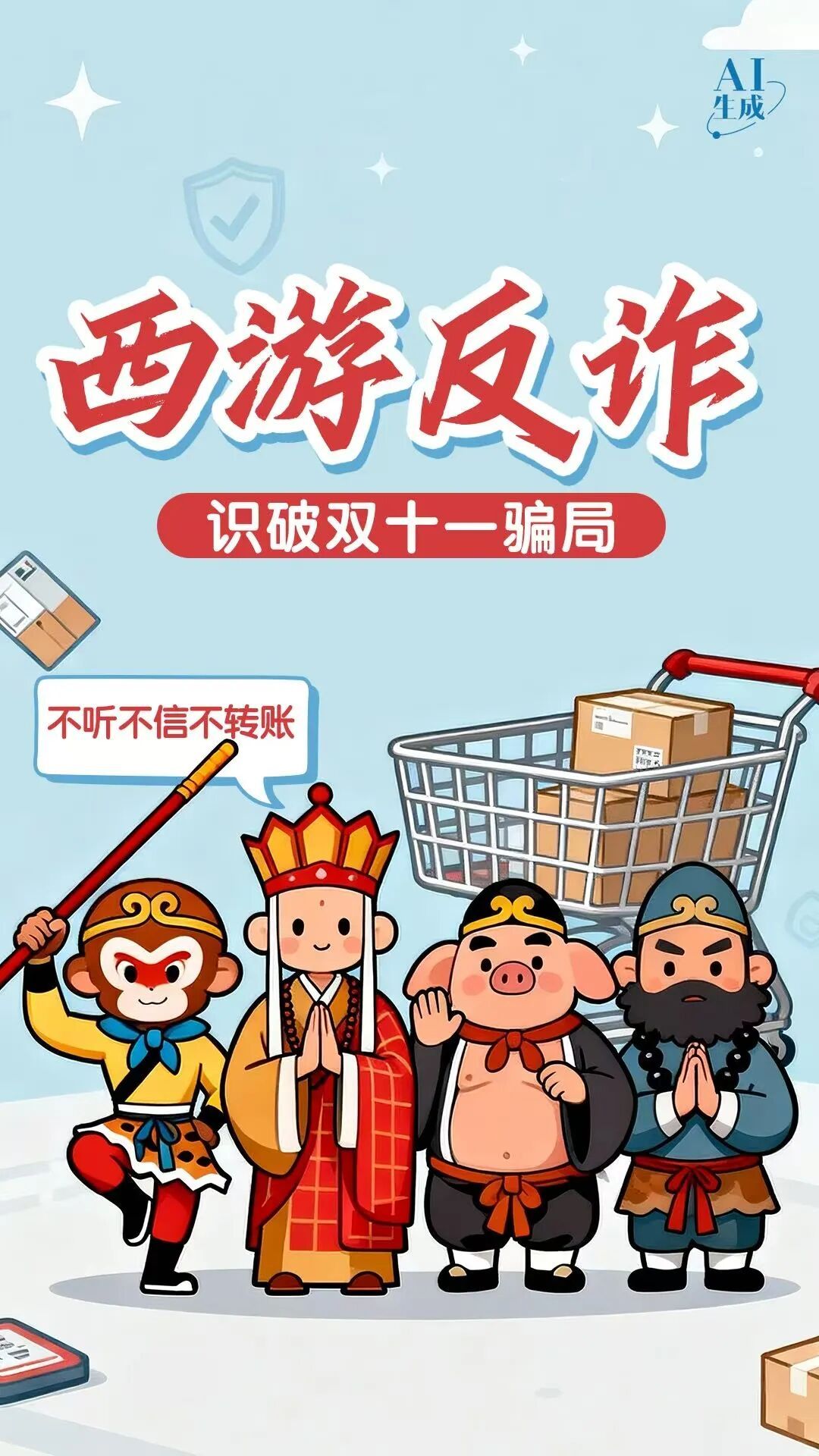 西游反诈天团出击!双十一避坑真经请收好 西游反诈天团出击!双十一避坑真经请收好