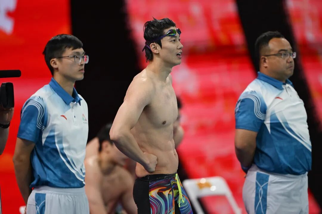 潘展乐、汪顺领衔，浙江队夺男子4×100米自由泳接力金牌