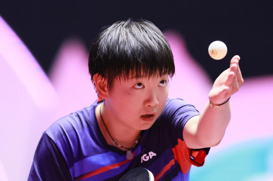 孙颖莎4-0完胜刘斐 晋级十五运会女单半决赛 孙颖莎4-0完胜刘斐 晋级十五运会女单半决赛