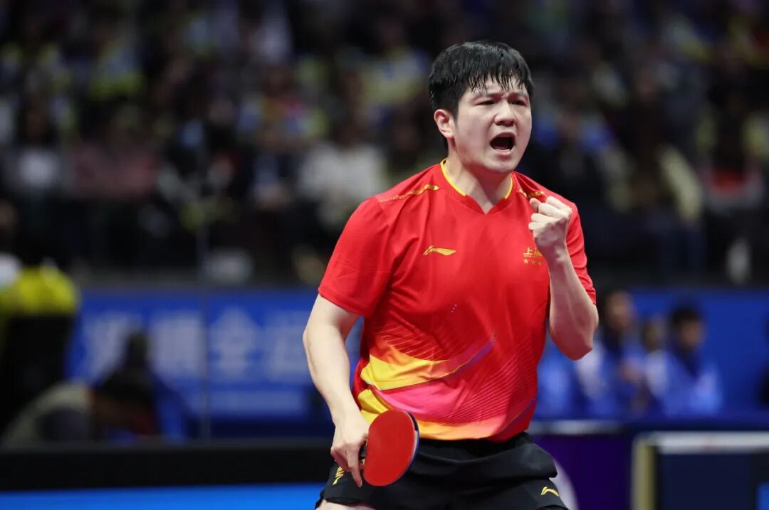 樊振东单打，许昕双打+单打，上海队全运会乒乓男团战胜江苏队，取得小组赛开门红