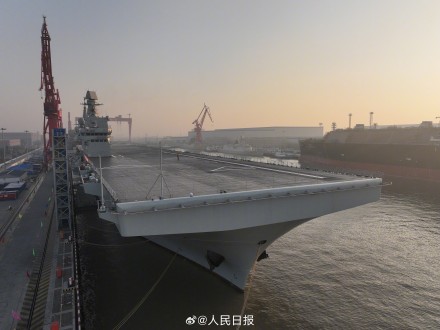 四川舰海试出图了 四川舰海试出图了