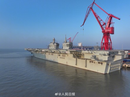 四川舰海试出图了 四川舰海试出图了