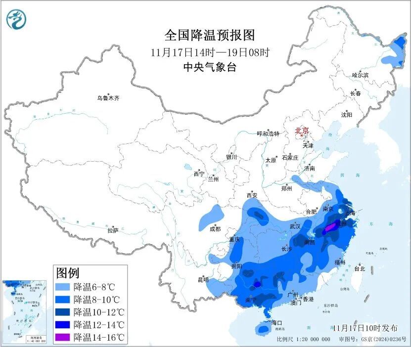 今晚起，云南将大降温！昆明部分地区或有雨夹雪或小雪