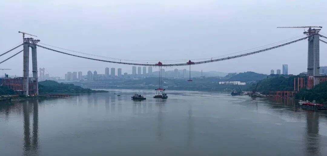 重庆黄桷沱长江大桥，进度条刷新！