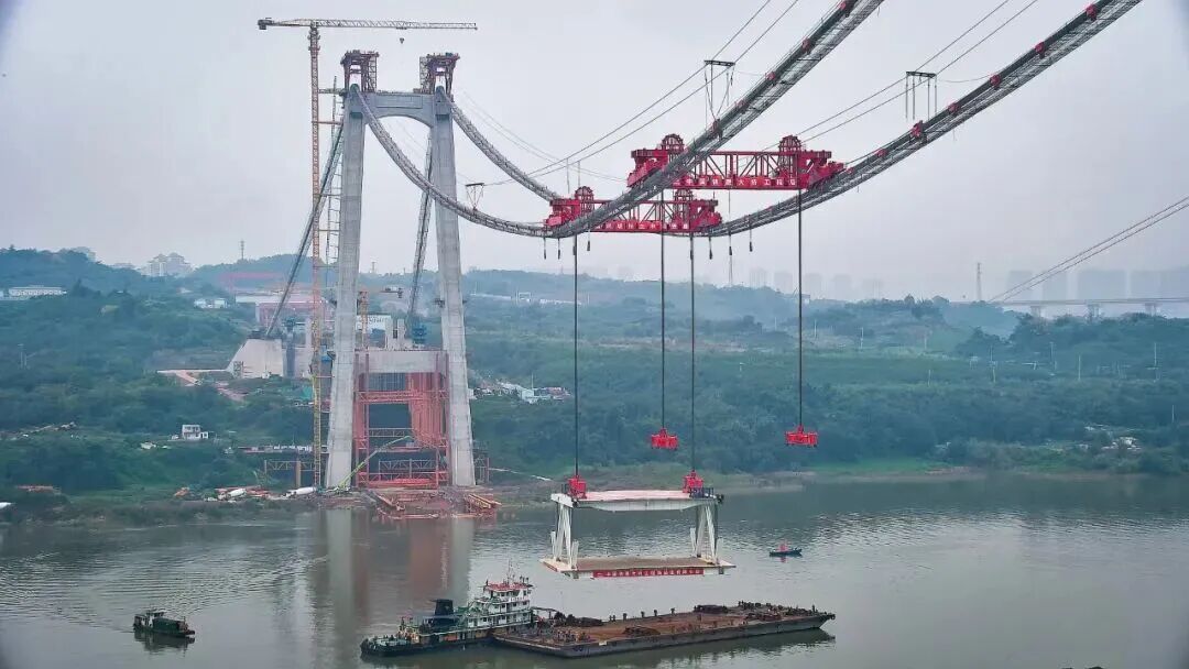 重庆黄桷沱长江大桥，进度条刷新！